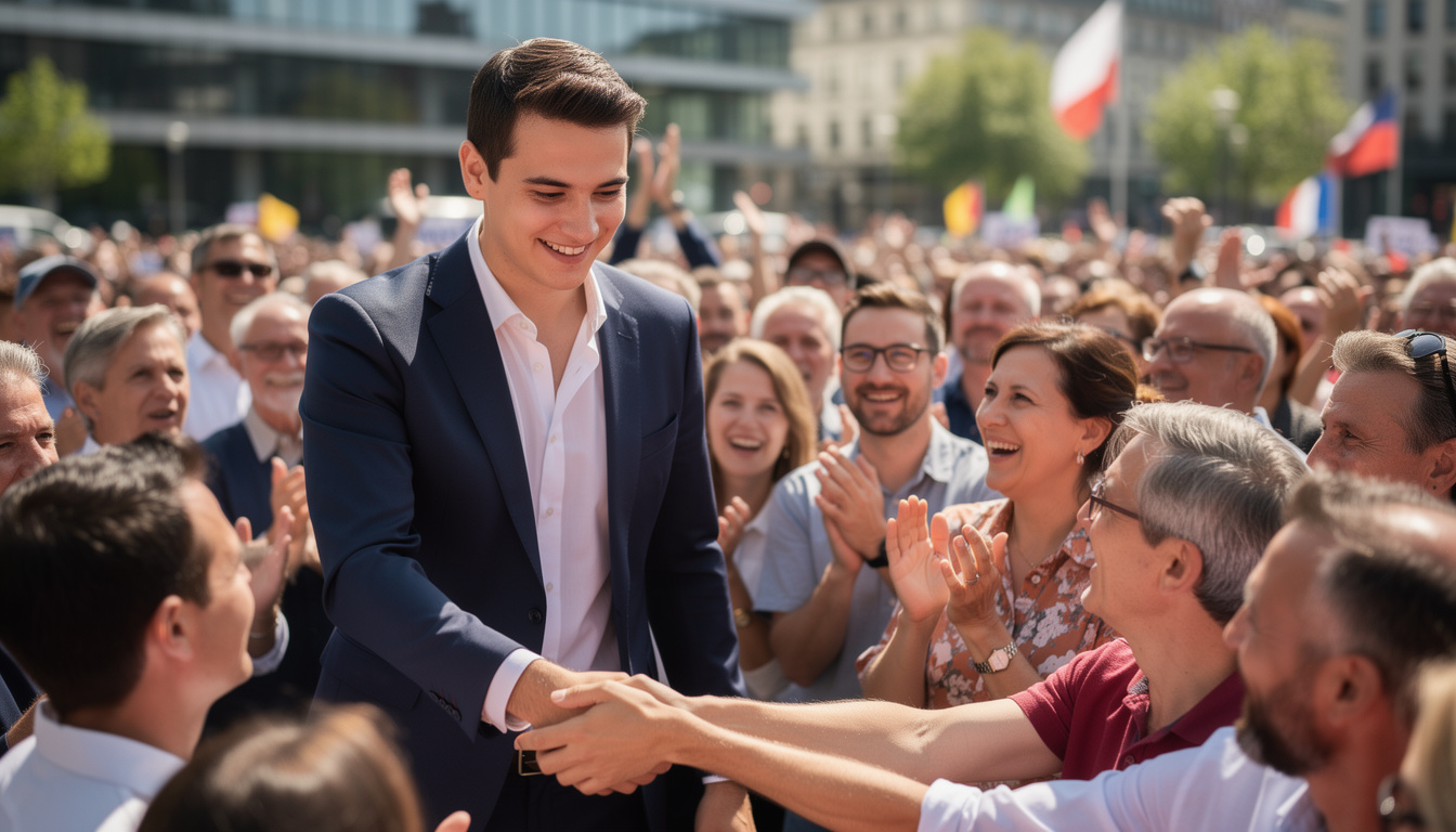 gabriel attal, ancien premier ministre et candidat à la présidentielle 2027, partage un moment exceptionnel en se plongeant dans un bain de foule vibrant, montrant son engagement et sa proximité avec les citoyens.