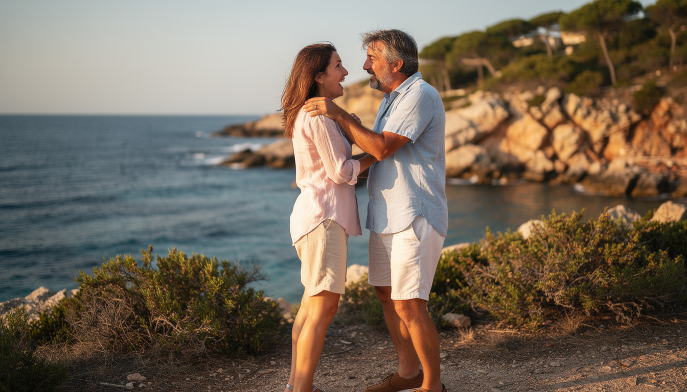 léa salamé et raphaël glucksmann surprennent en corse lors d'un tendre échange amoureux, capturant un moment intime avant un événement marquant.
