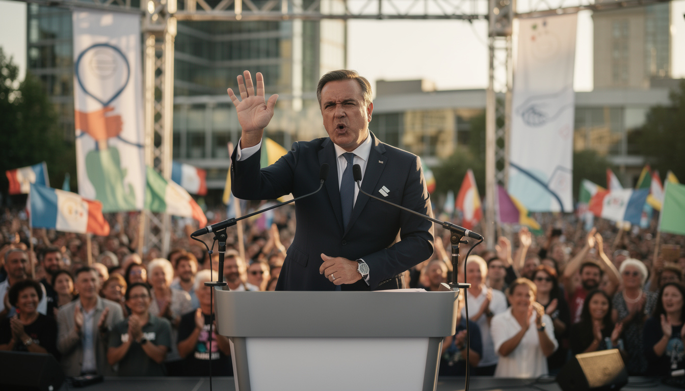 présidentielle 2027 : sylvain rejette toute alliance avec lalanne et présente un programme résolument anti-frontières, promettant des réformes audacieuses.