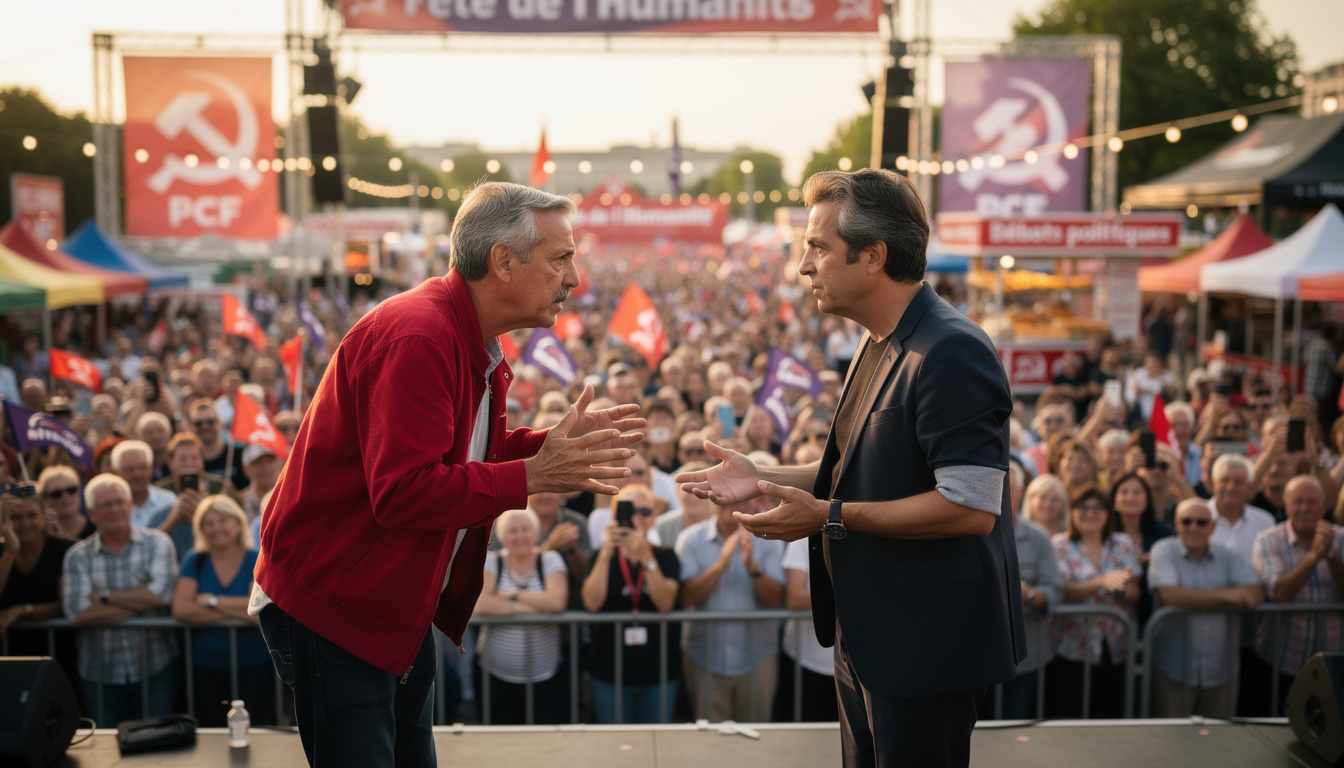 analyse du positionnement du pcf lors de la présidentielle 2027 et la comparaison de sa posture radicale avec celle de la france insoumise à l'occasion de la fête de l'huma.