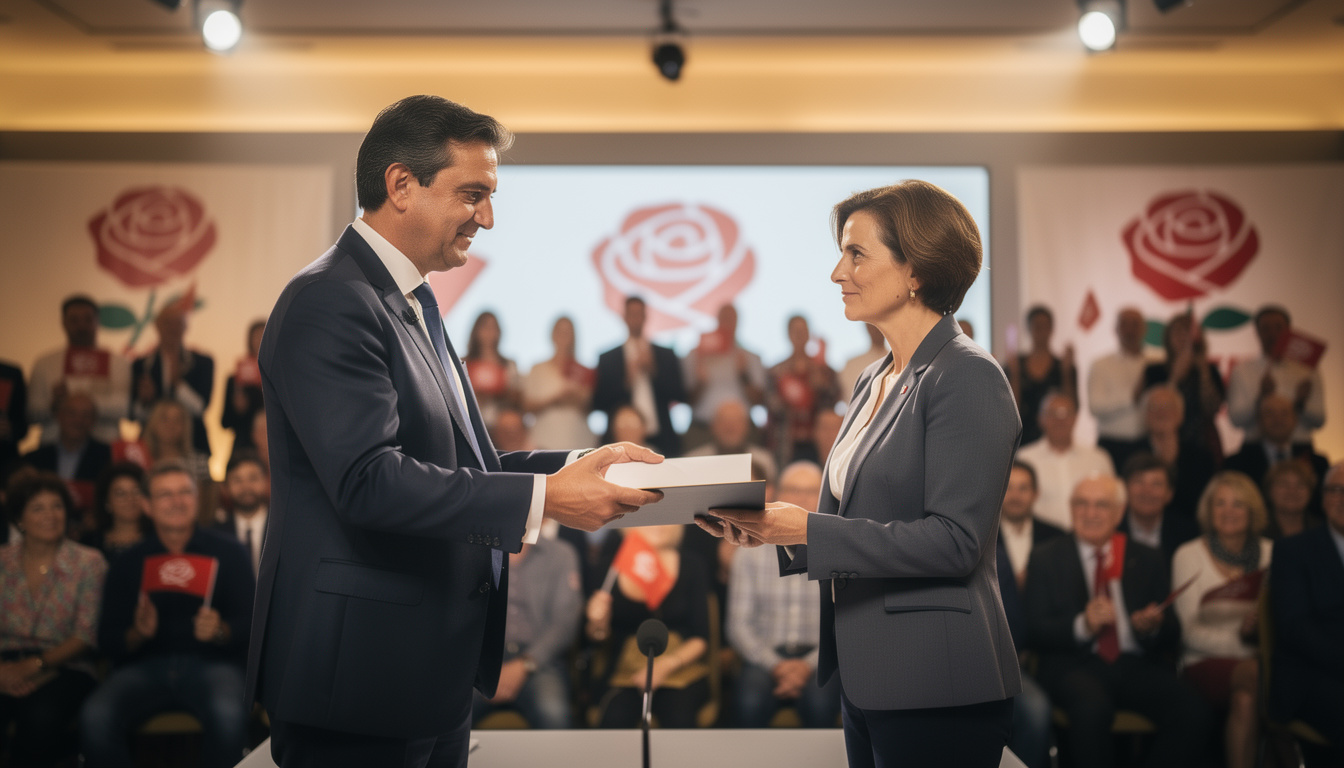 découvrez comment olivier faure transmet la direction du parti socialiste à la maire de nantes en vue de la présidentielle 2027, marquant un tournant stratégique pour le parti.