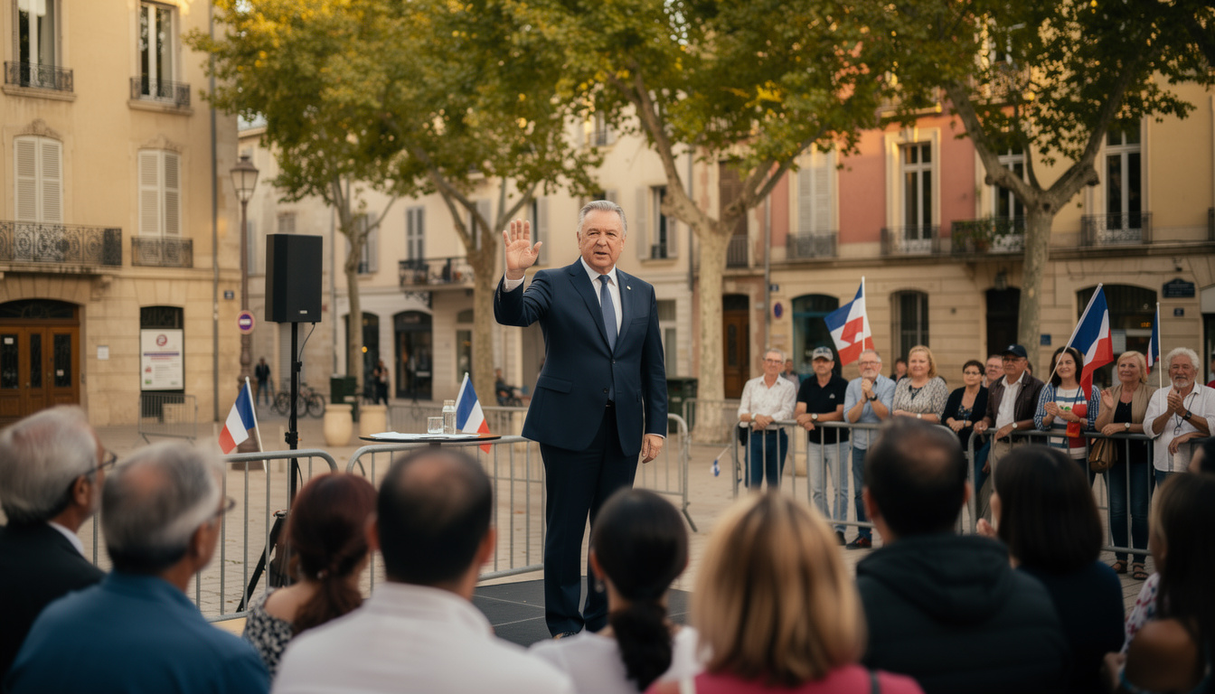 en campagne pour la présidentielle, nicolas dupont-aignan est attendu à valence pour une nouvelle étape de son déplacement.